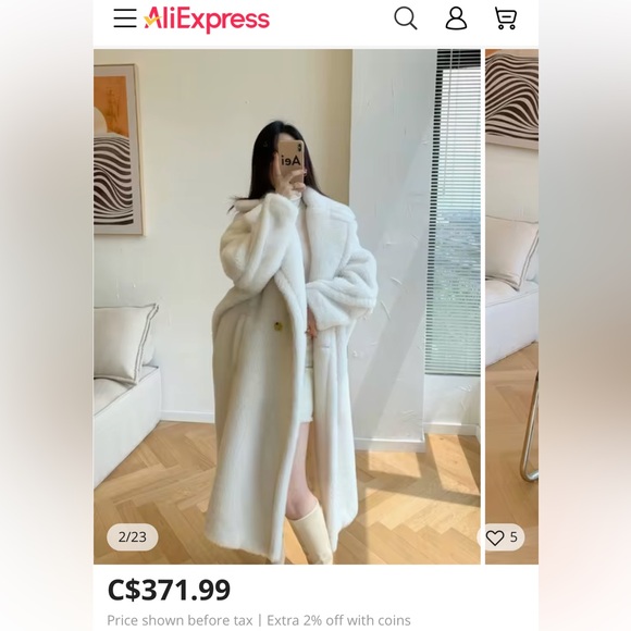 🧸100% Wool Teddy Bear Coat - Picture 7 of 12